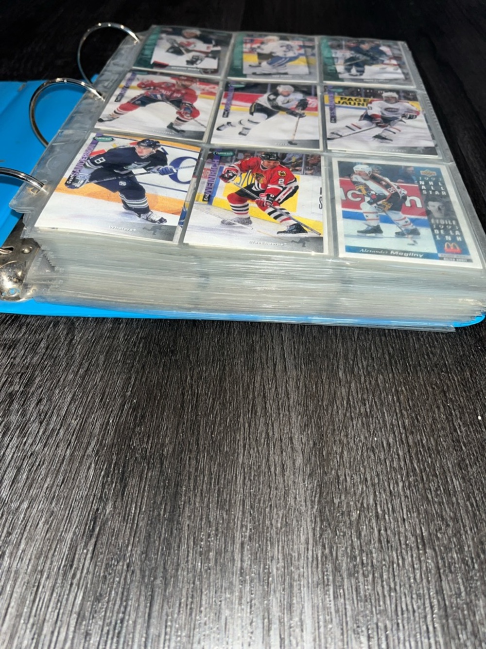 BIG BINDER Collection Hockey Sports Cards with Clear Plastic Sleeves